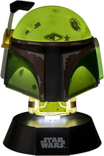 Load image into Gallery viewer, Star Wars Boba Fett Icon Light illuminated and sitting on white background
