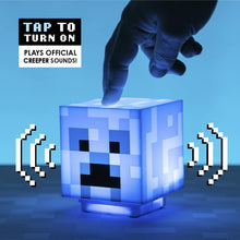 Load image into Gallery viewer, Minecraft Charged Creeper Light tap to turn on an plays official creeper sounds
