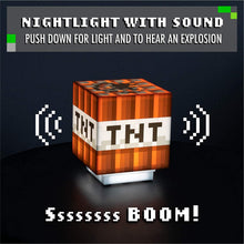 Load image into Gallery viewer, Minecraft TNT Light with Sound lit with sound
