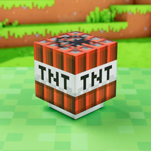 Load image into Gallery viewer, Minecraft TNT Light with Sound sitting in Minecraft field

