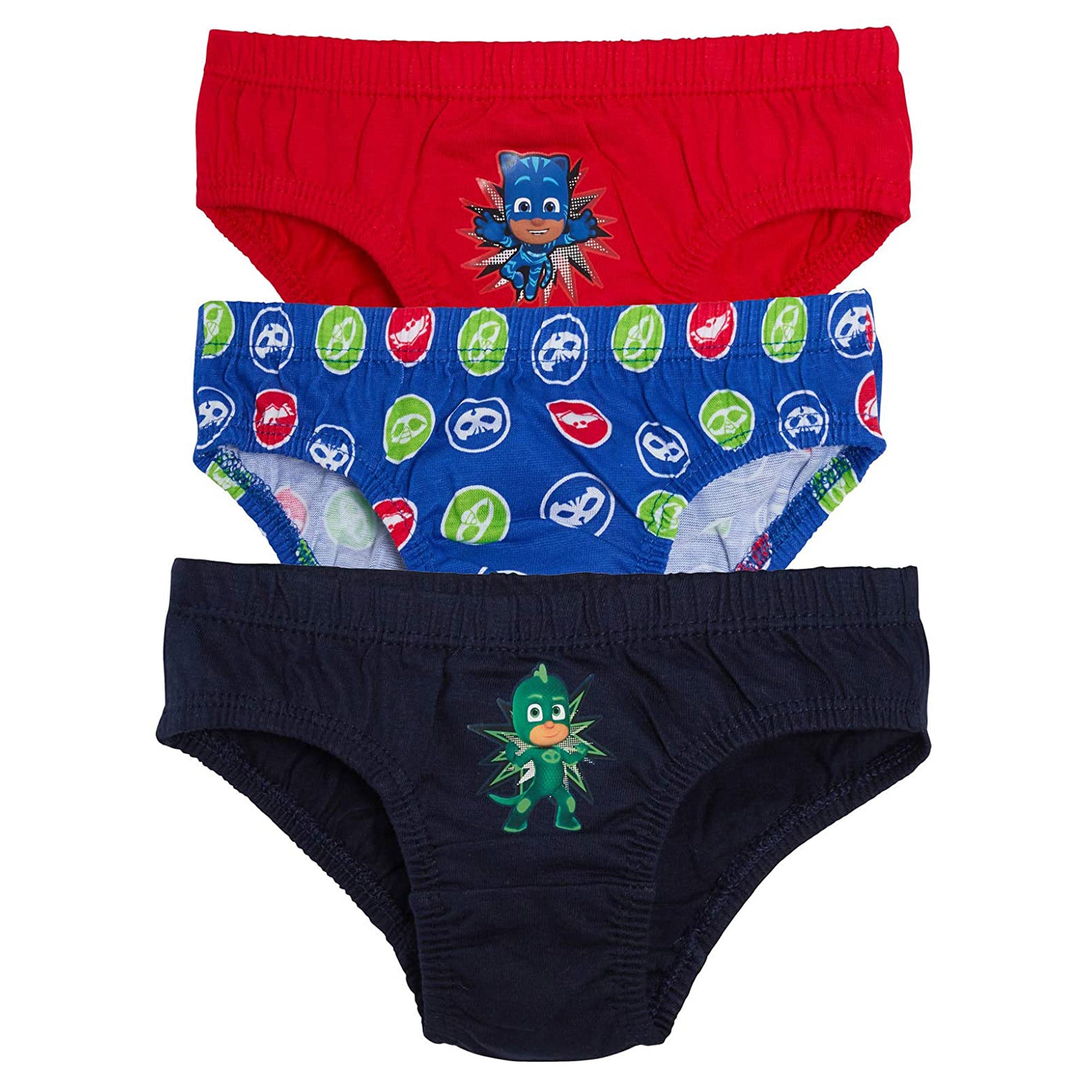 PJ Masks Kids Underwear Briefs Pants Blue 3 Pack