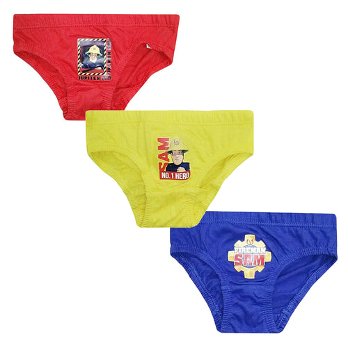 Fireman Sam Kids Underwear Briefs Pants 3 Pack Sizes 18 months to 5 Years Hero