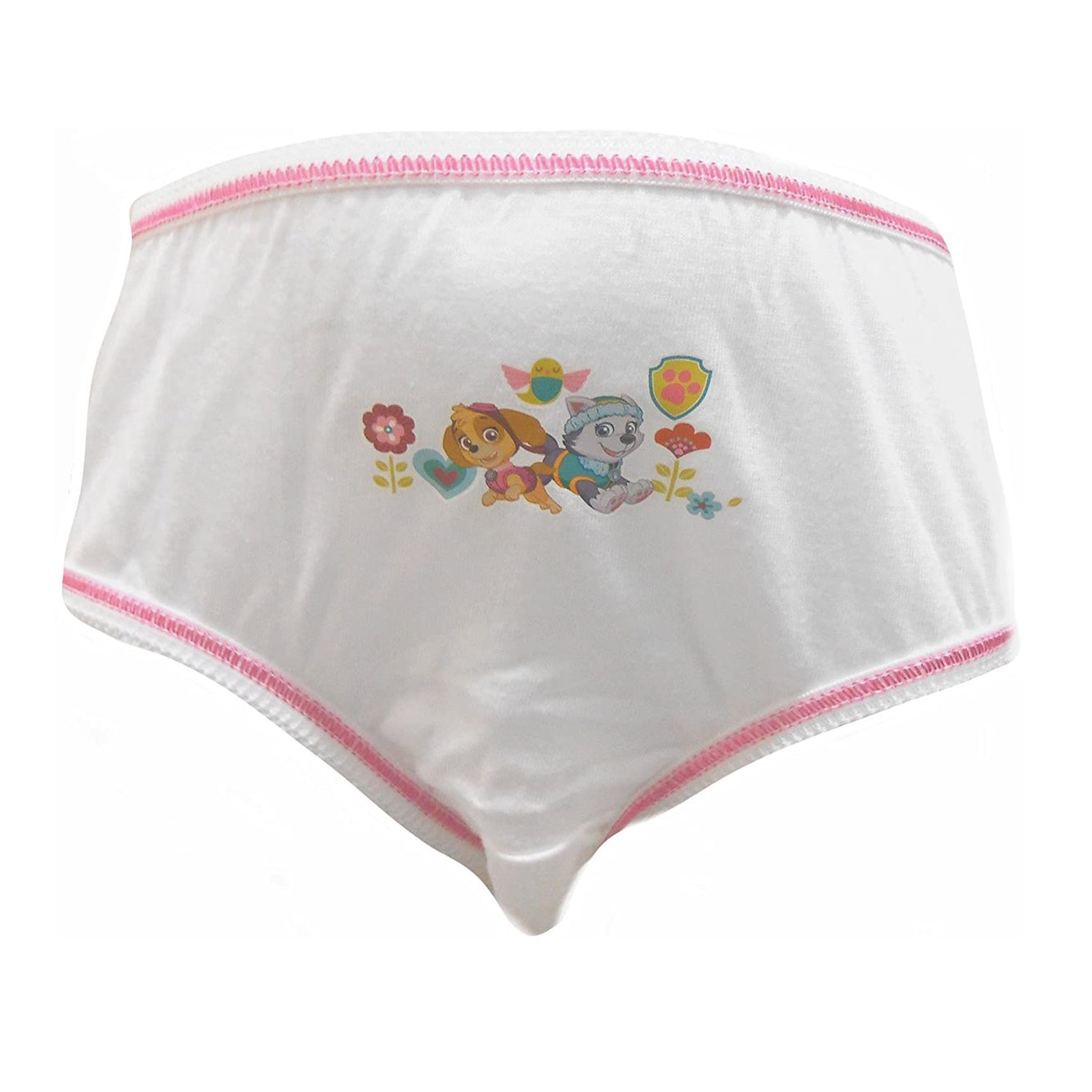 Paw Patrol Girls White Knickers featuring Skye and Everest