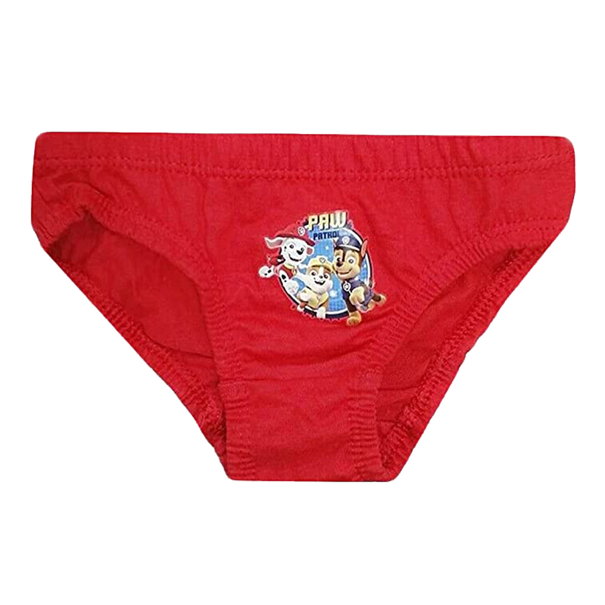 Paw Patrol Kids Underwear Briefs Pants Blue 3 Pack Sizes 18 months to 5 Years red detail