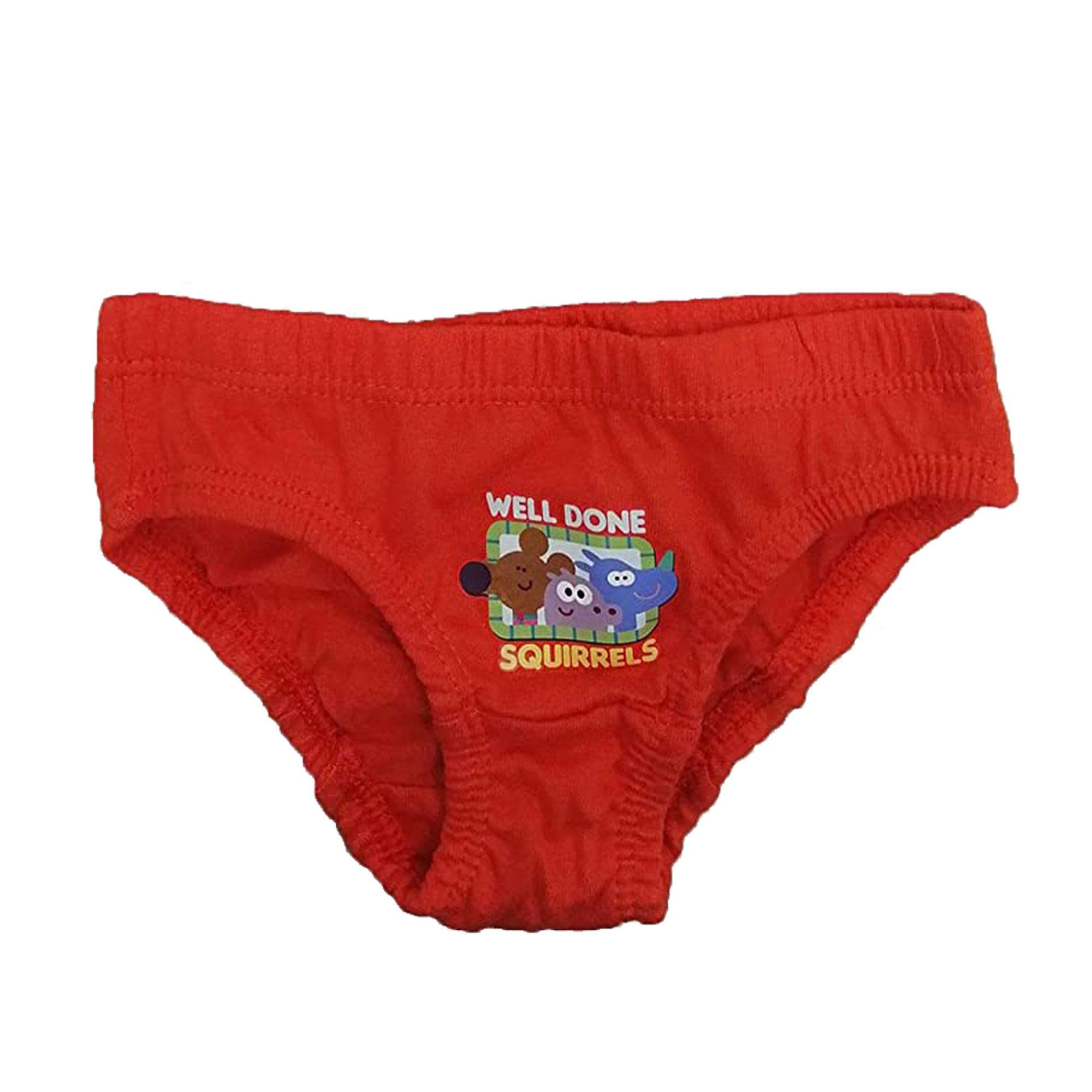 Hey Duggee Boys Underwear Briefs Pants 3 Pack Sizes 18 months to 5 Years red