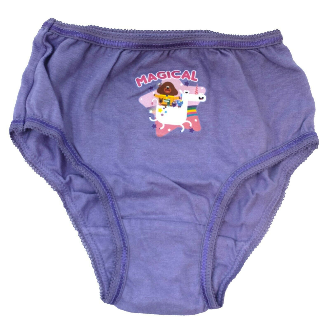 Hey Duggee Girls Underwear Knickers Pants 3 Pack Sizes 18 months to 5 Years plum