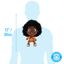 Load image into Gallery viewer, Antonio Soft Toy Plush from the Disney Movie Encato showing height on height chart
