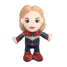 Load image into Gallery viewer, Captain Marvel Soft Toy Plush Medium 30cm standing lighter
