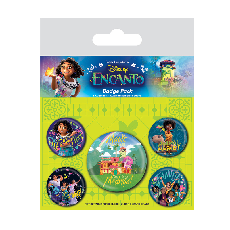 Disney Encanto Official Pin Badge 5 badge pack