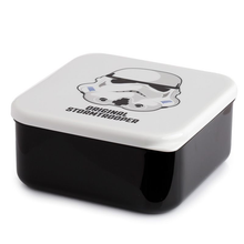 Load image into Gallery viewer, The Original Stormtrooper Stacking Lunch Boxes black box flat
