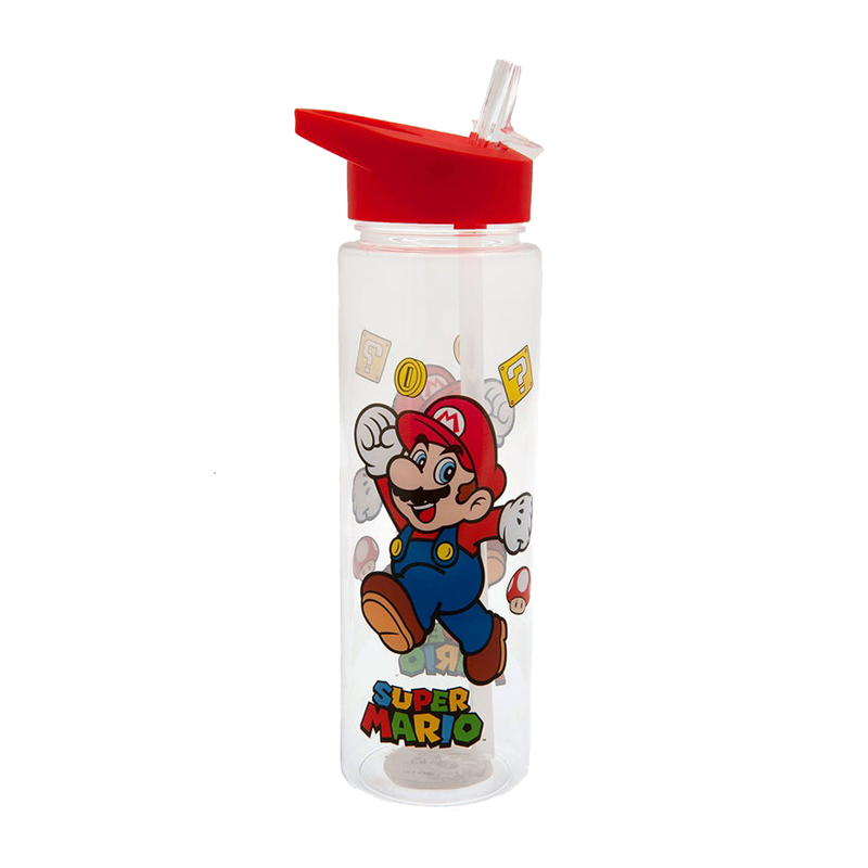 Super Mario Jump Plastic Drinks Bottle 18oz 540ml front