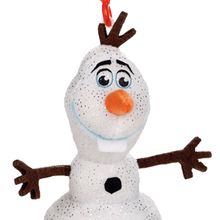 Load image into Gallery viewer, Frozen II Olaf Soft Plush Bag Clip Keyring closeup
