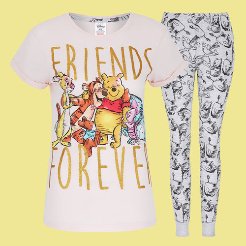 Women's Winnie Friends Pyjamas Lounge Wear Set Hero