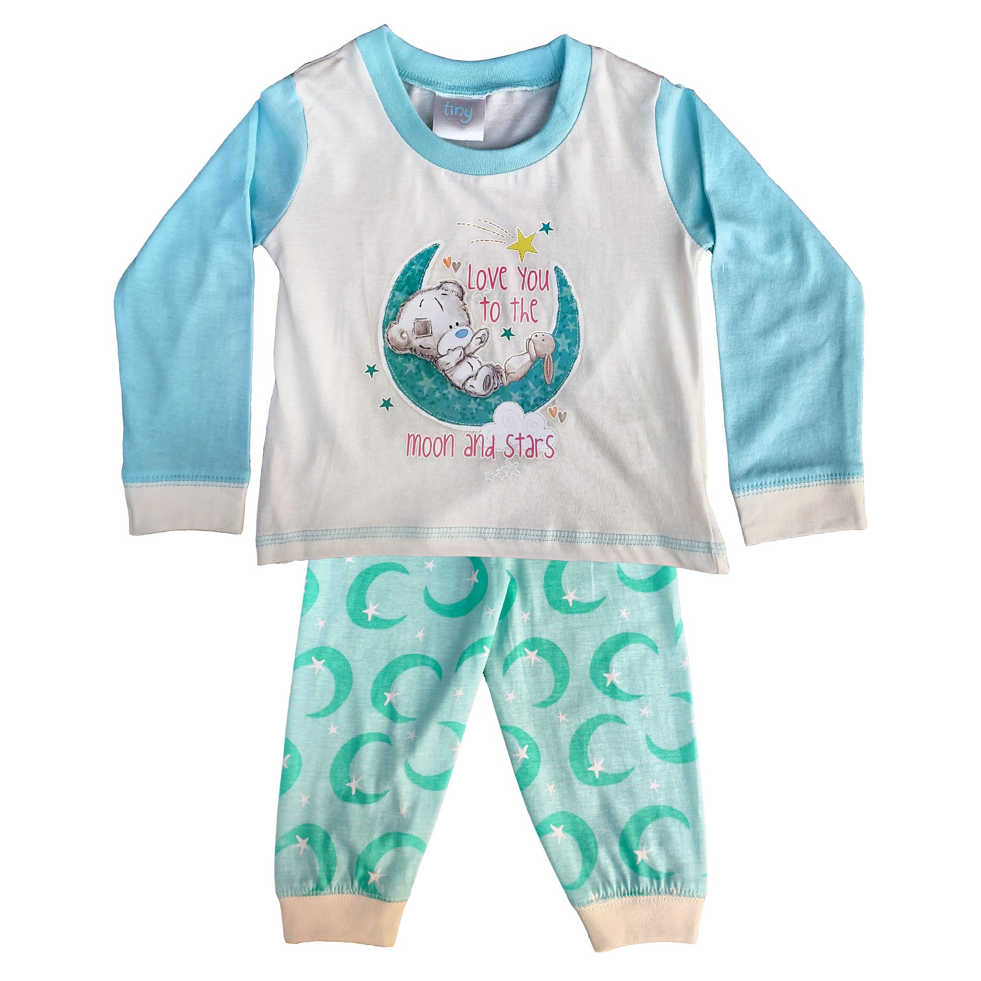 Tatty Teddy Baby Pyjamas - Love You To The Moon - 2 Piece Set- Sizes 6-24 Months