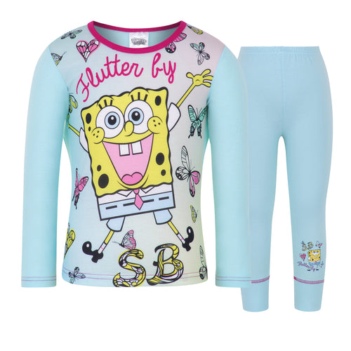 Girls SpongeBob Flutter By Pyjamas Set