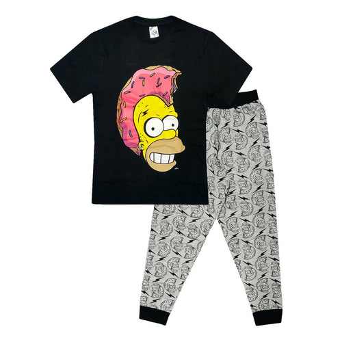 Mens The Simpsons Dohawk Pyjamas Loungewear Set Hero