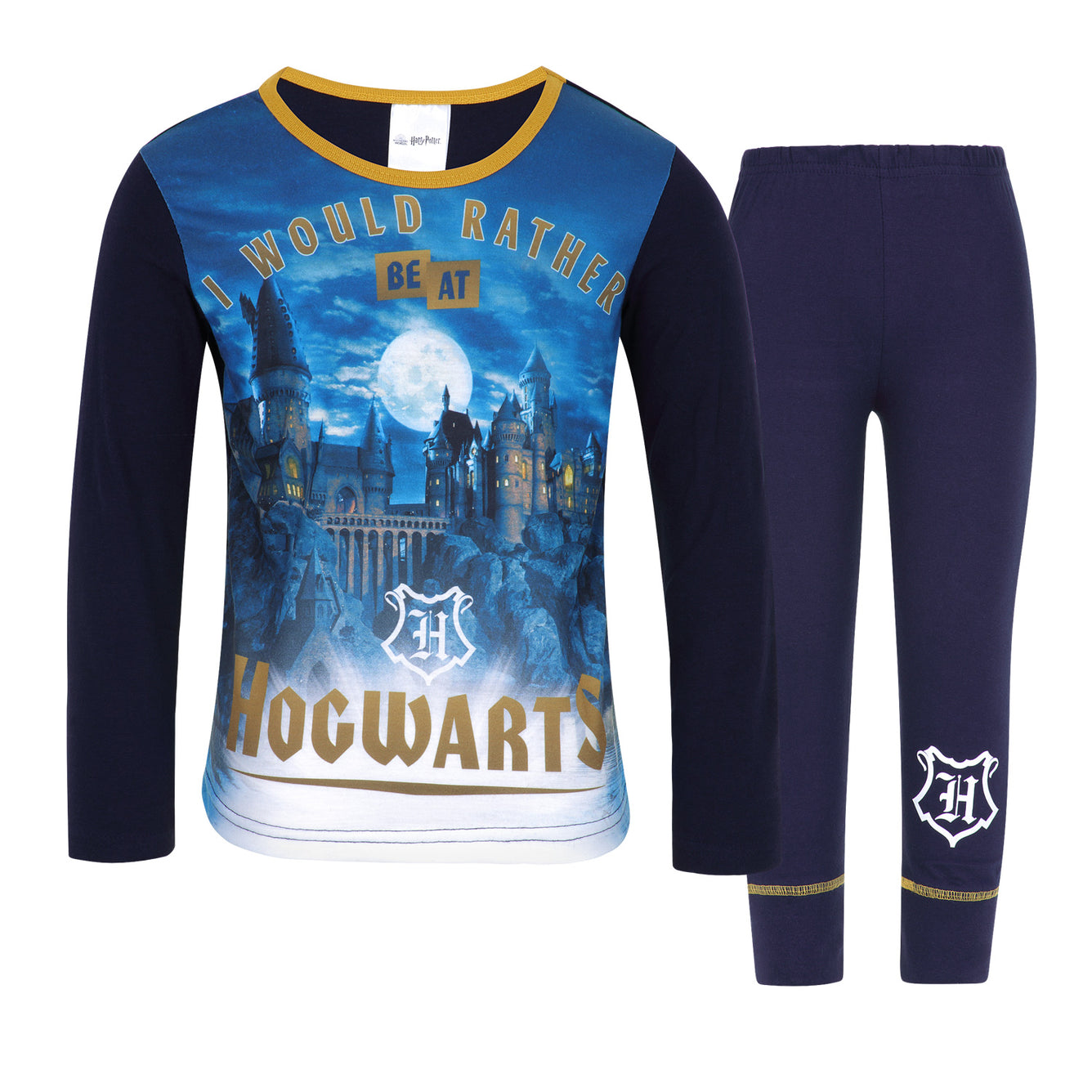 Girls Harry Potter Rather Be At Hogwarts Pyjamas Set