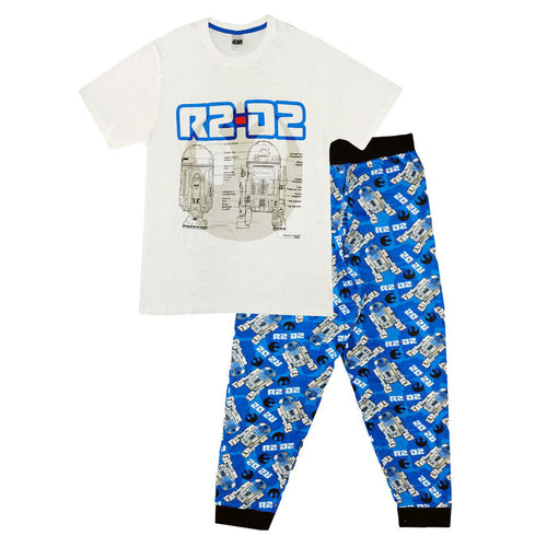 Mens Star Wars Pyjamas Loungewear Set - R2D2 Hero