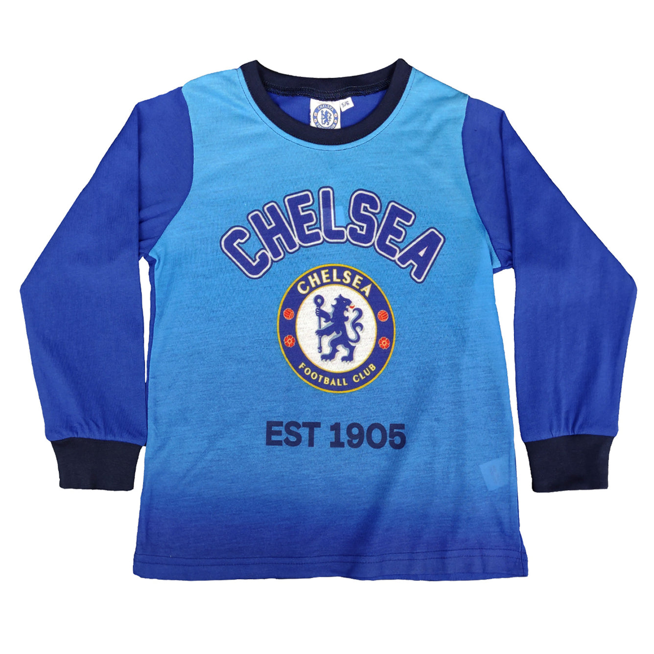 Kids Chelsea FC Long Sleeve Pyjamas Set Top