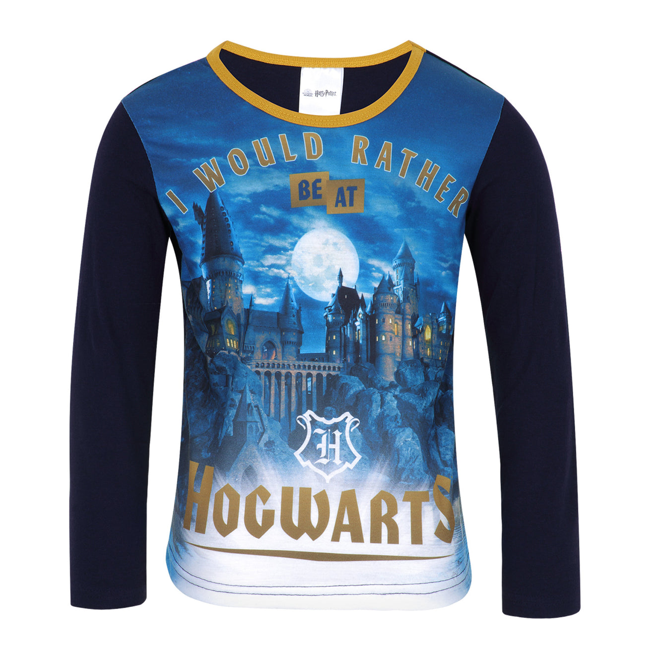 Girls Harry Potter Rather Be At Hogwarts Pyjamas Set TOP