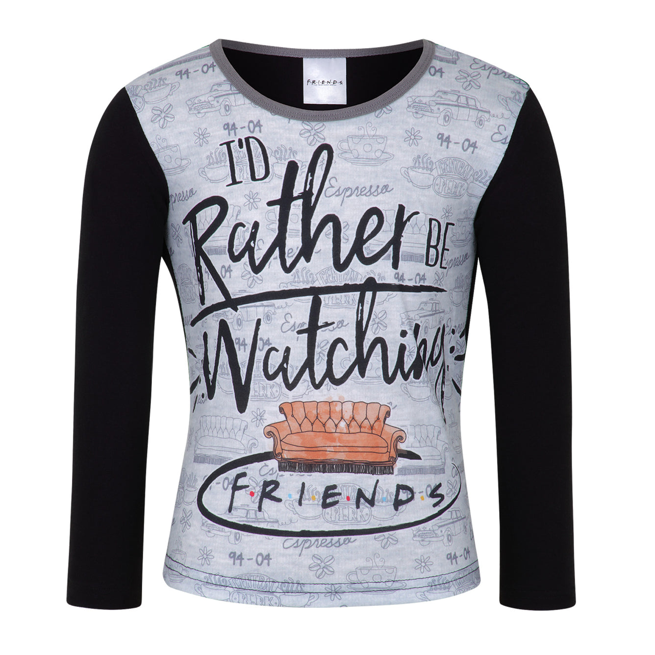 Girls Pyjamas - Rather Be Watching Friends Set Top