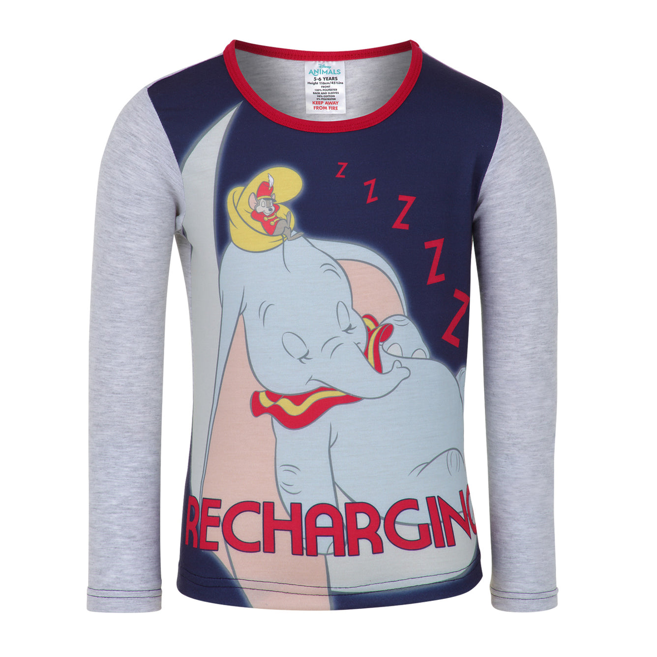 Girls Pyjamas - Disney Dumbo Recharging Set Top