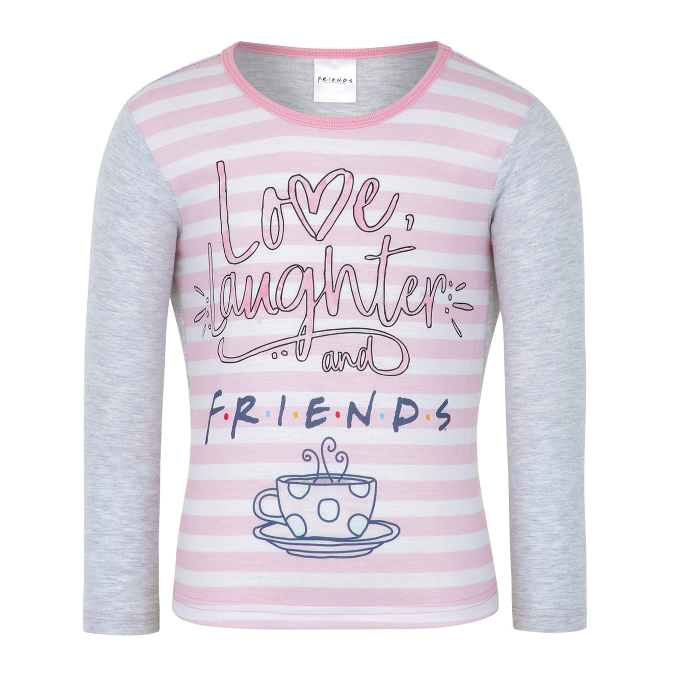 Girls Pyjamas - Friends the TV Series - Love Laughter Pyjamas Set Top