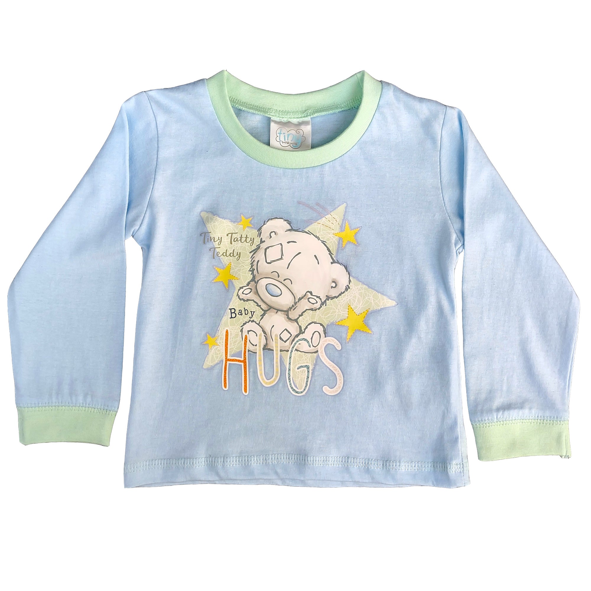 Tatty Teddy Baby Pyjamas - Tiny Teddy Hugs - 2 Piece Set- Sizes 6-24 Months Top