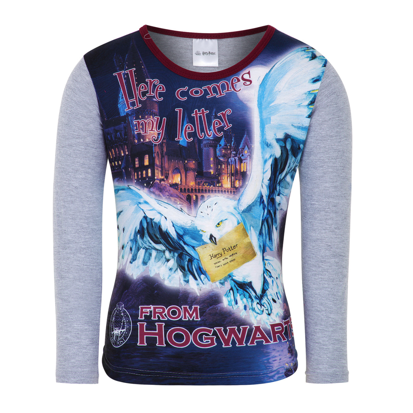 Girls Harry Potter Letter From Hogwarts Pyjama Set Top