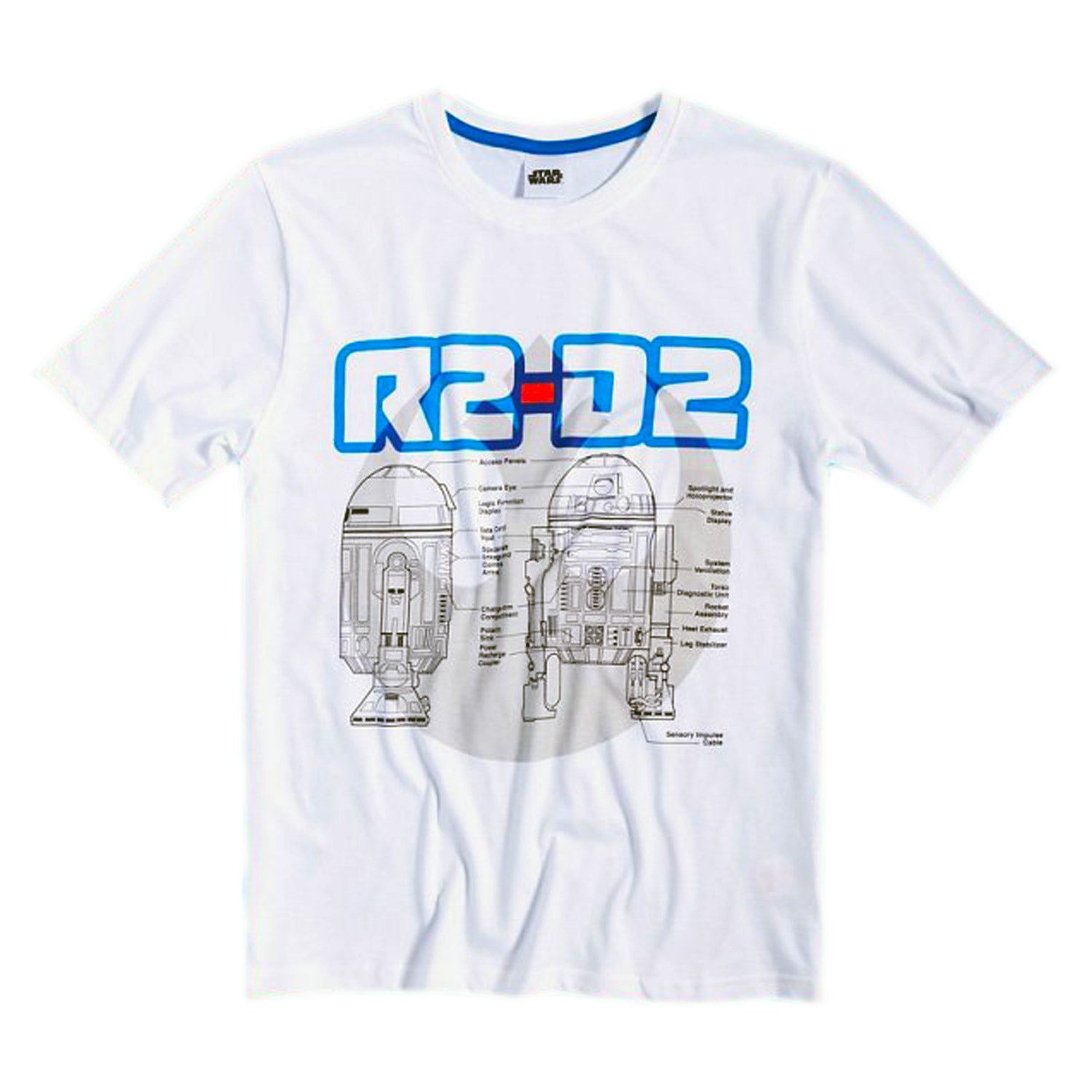 Mens Star Wars Pyjamas Loungewear Set - R2D2 Shirt