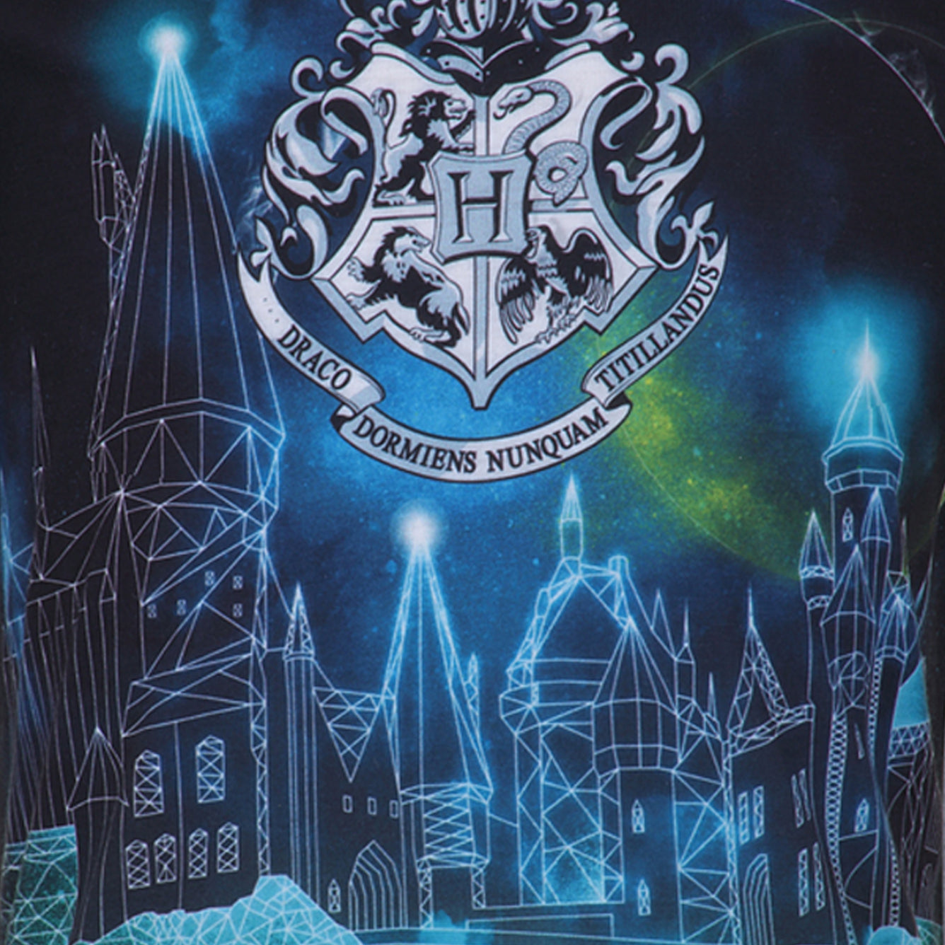 Girls Harry Potter Hogwarts Student Pyjama Set Top Detail