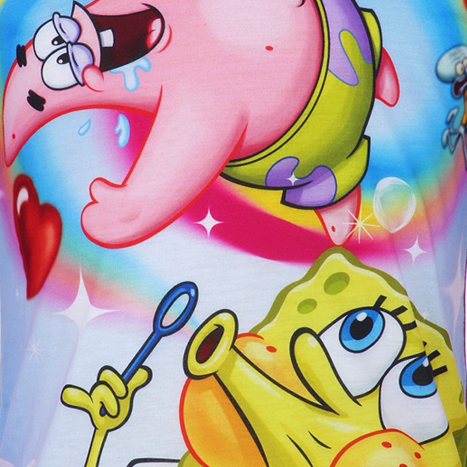 Girls Pyjama Set - SpongeBob and Patrick Set Top Detail
