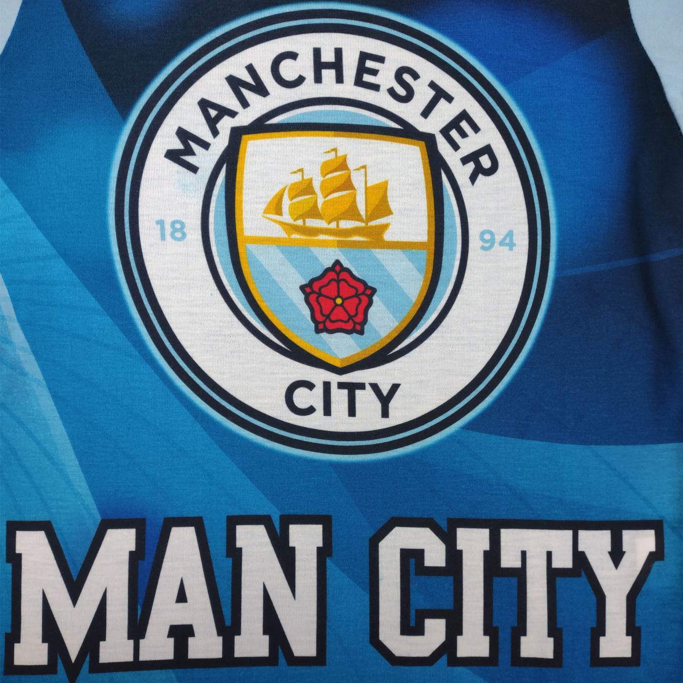 Manchester City Long Sleeve Pyjamas Set Design