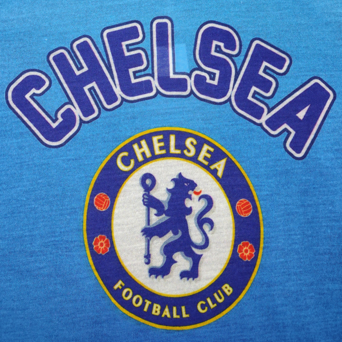 Kids Chelsea FC Long Sleeve Pyjamas Set Top Design