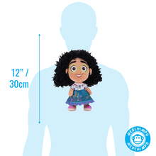 Load image into Gallery viewer, Mirabel Soft Toy Plush from the Disney Movie Encato showing height on height chart
