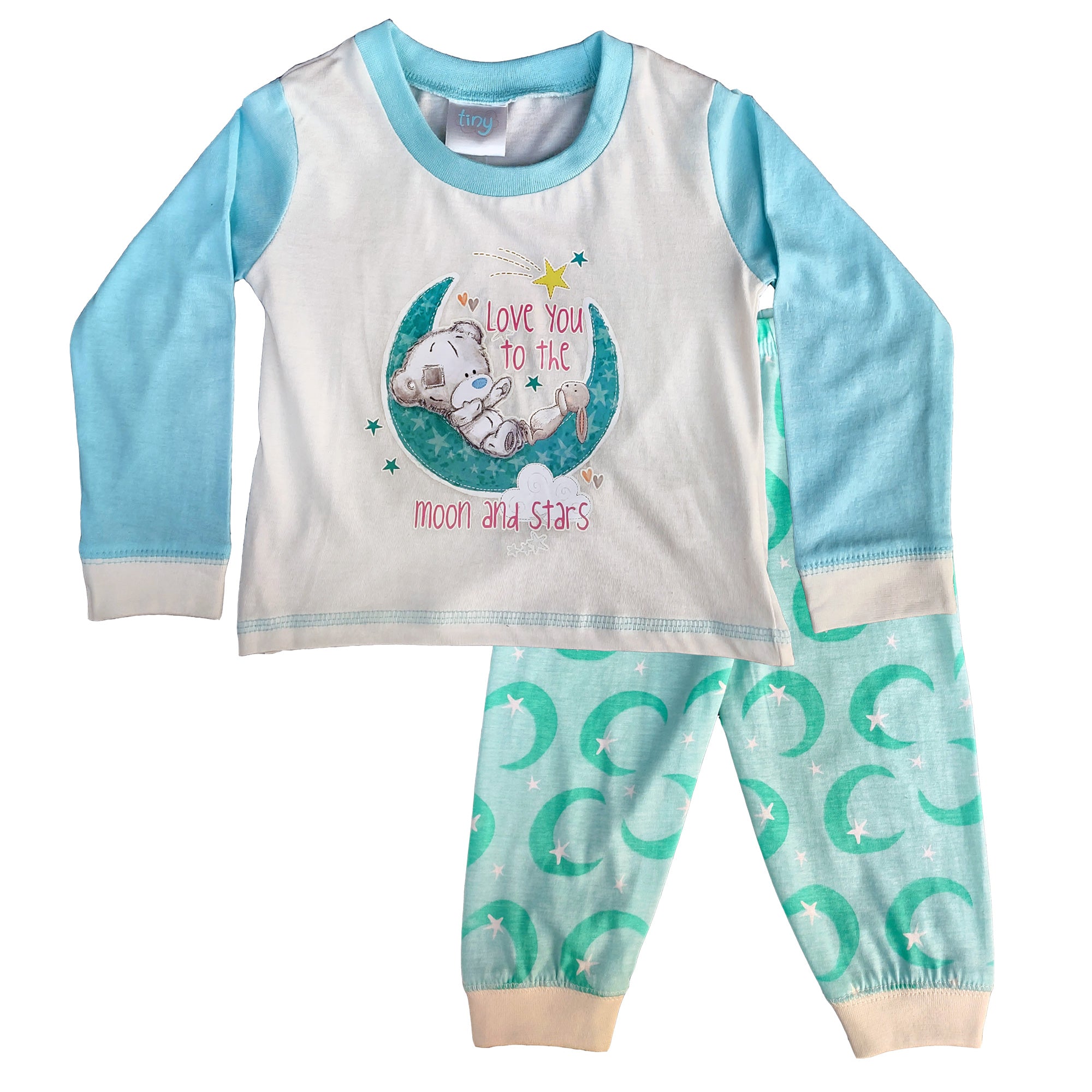 Tatty Teddy Baby Pyjamas - Love You To The Moon - 2 Piece Set- Sizes 6-24 Months set