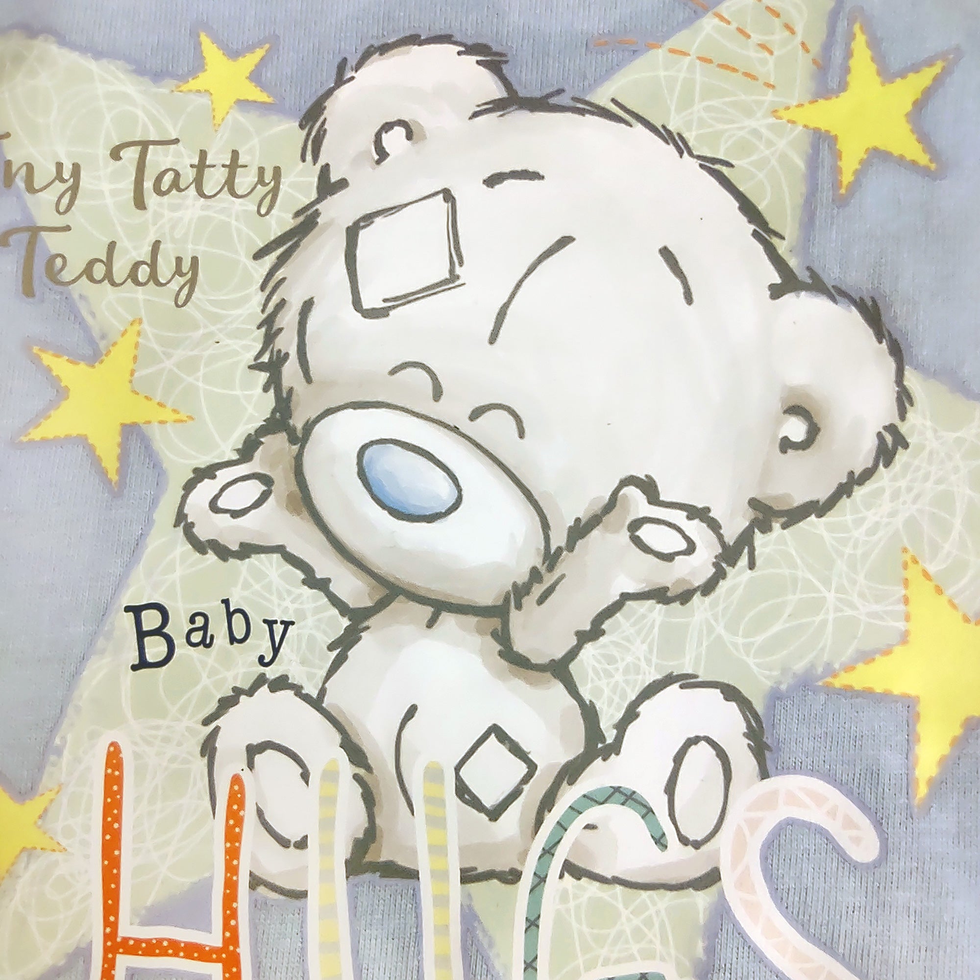 Tatty Teddy Baby Pyjamas - Tiny Teddy Hugs - 2 Piece Set- Sizes 6-24 Months Top Detail