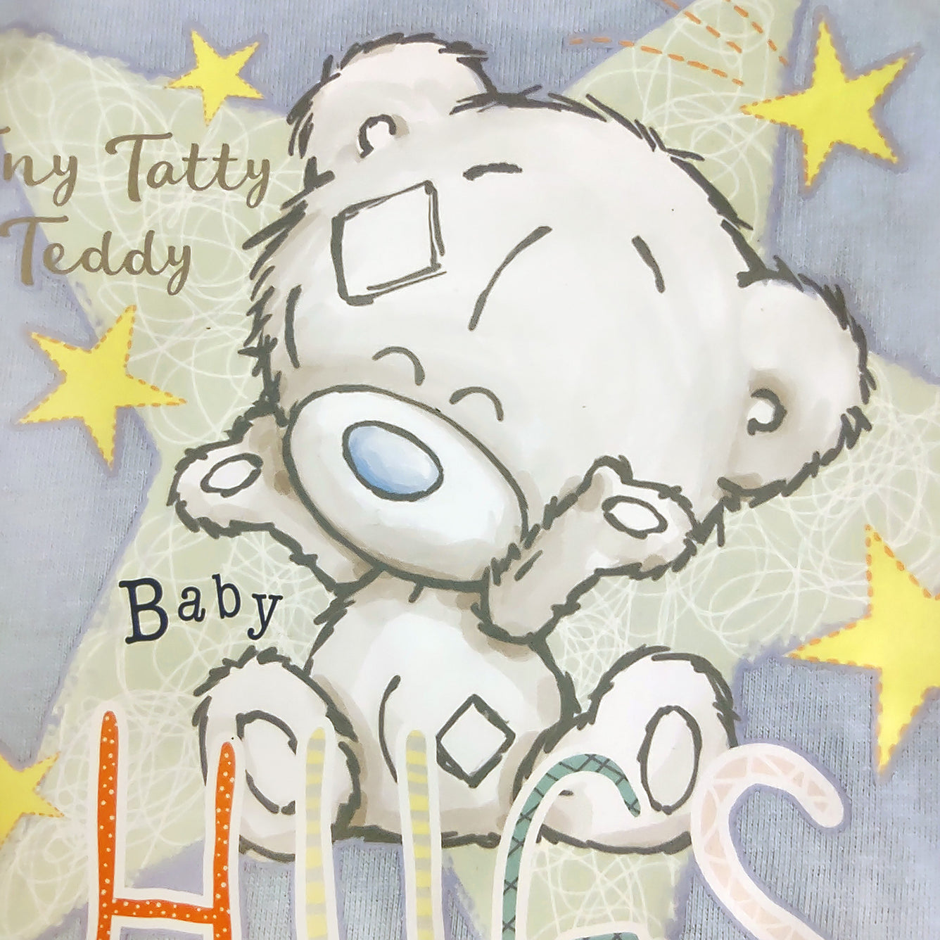 Tatty Teddy Baby Pyjamas - Tiny Teddy Hugs - 2 Piece Set- Sizes 6-24 Months Top Detail