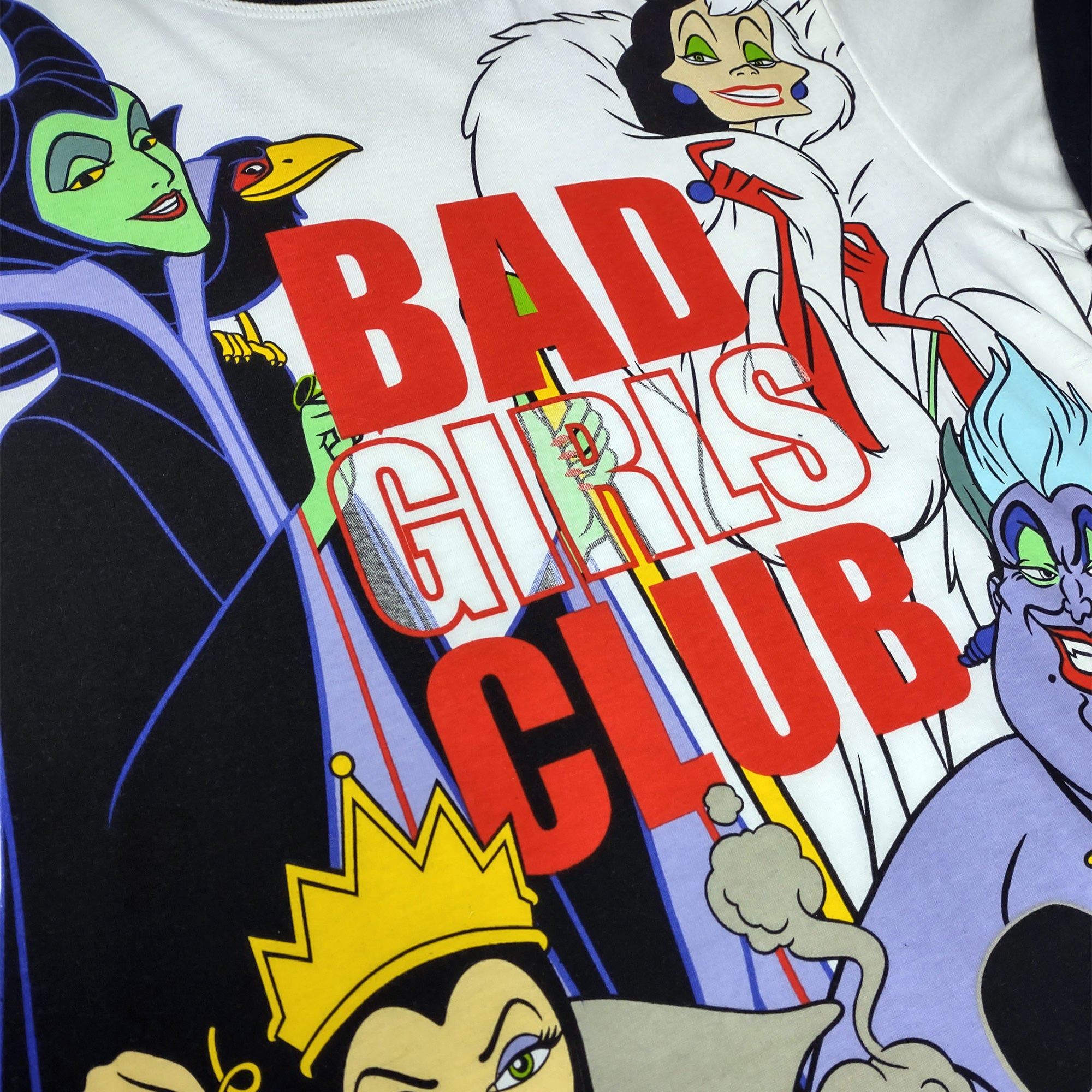 Women's Disney Villains Pyjamas Lounge Wear Set - Bad Girls Club Top Focus