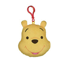 Load image into Gallery viewer, Winnie The Pooh 3 piece bag clip keyrings plush  showing pooh bear
