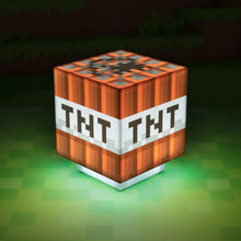 Load image into Gallery viewer, Minecraft TNT Light with Sound on green block table
