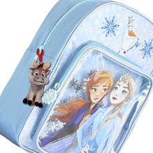 Load image into Gallery viewer, Frozen II Sven Soft Plush Bag Clip Keyring on Frozen 2 Backpack
